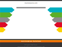 Tablet Screenshot of mynewszone.com